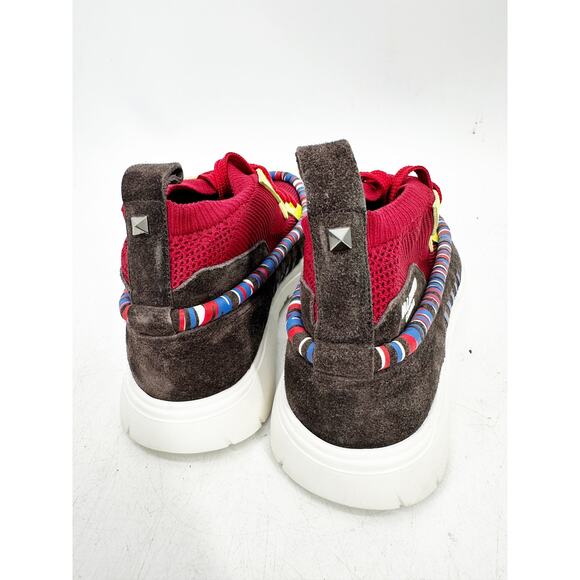 Valentino Garavani Heroes Tribe Moc Toe Sneakers Men Size 41 Red EXCELLENT